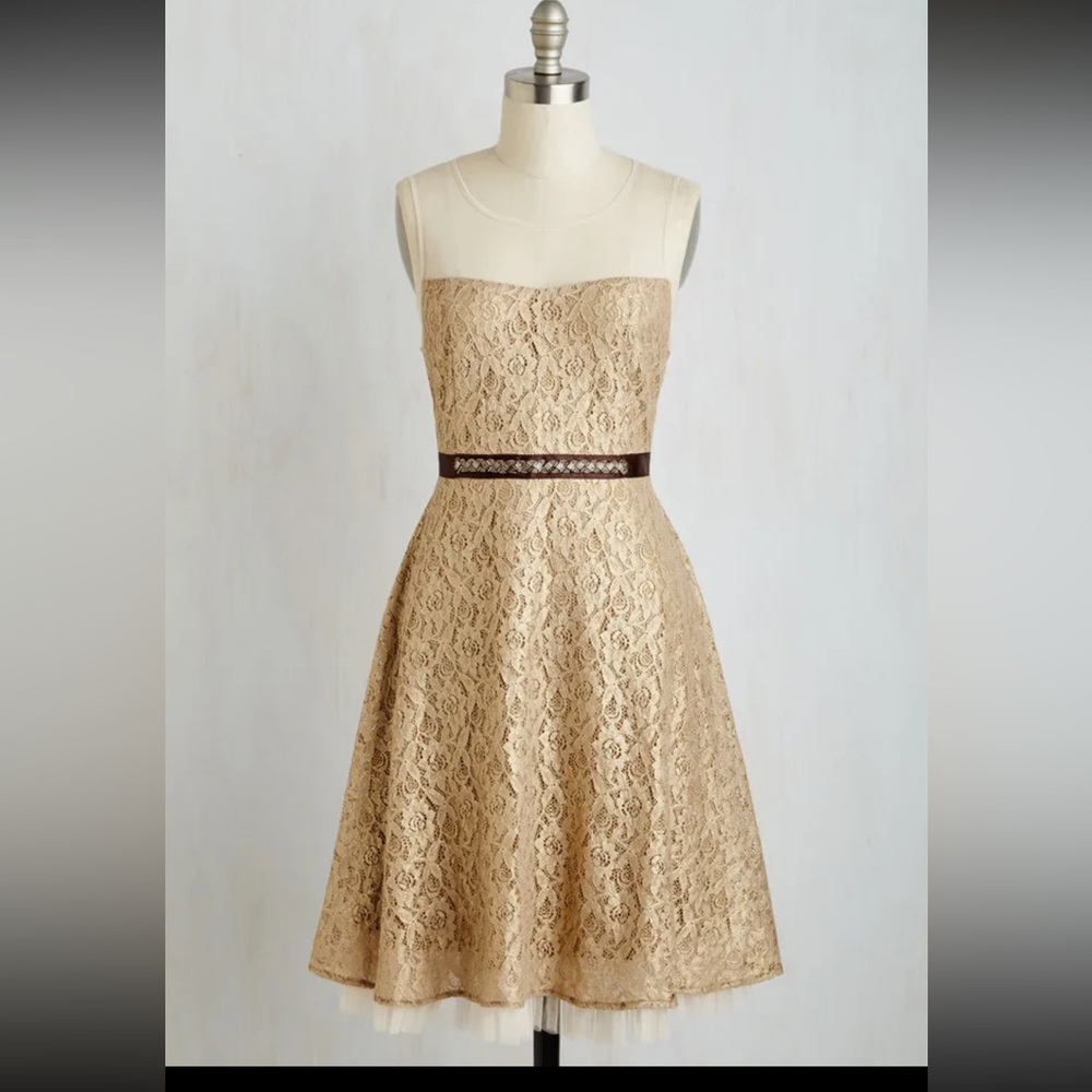 Gold and tulle shimmer dress